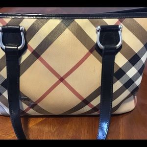 Authentic Burberry handbag with dust bag